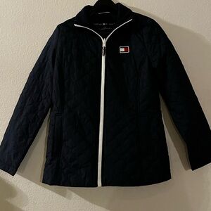 Tommy Hilfiger Women's Navy Quilted Puffer Jacket